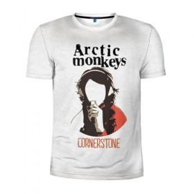 Мужская футболка 3D спортивная с принтом Arctic Monkeys cornerstone в Новосибирске, 100% полиэстер с улучшенными характеристиками | приталенный силуэт, круглая горловина, широкие плечи, сужается к линии бедра | алекс тёрнер | арктик | арктические мартышки | гаражный | группа | джейми кук | инди рок | манкис | музыка | мэтт хелдер | ник о мэлли | обезьяна | постпанк ривайвл | психоделический | рок