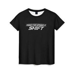 Женская футболка 3D с принтом Need For Speed: SHIFT в Новосибирске, 100% полиэфир ( синтетическое хлопкоподобное полотно) | прямой крой, круглый вырез горловины, длина до линии бедер | car | crew | dirt | forza | grid | nfs | race | гонки | машина | нфс