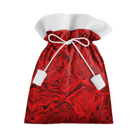 Подарочный 3D мешок с принтом Tie-Dye red в Новосибирске, 100% полиэстер | Размер: 29*39 см | волны | красный | разводы | текстура