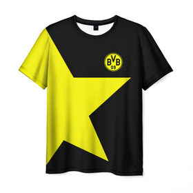 Мужская футболка 3D с принтом FC Borussia Dortmund 2018 в Новосибирске, 100% полиэфир | прямой крой, круглый вырез горловины, длина до линии бедер | Тематика изображения на принте: боруссия | дортмунд