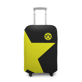 Чехол для чемодана 3D с принтом FC Borussia Dortmund 2018 в Новосибирске, 86% полиэфир, 14% спандекс | двустороннее нанесение принта, прорези для ручек и колес | боруссия | дортмунд
