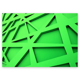 Поздравительная открытка с принтом Кислотная абстракция в Новосибирске, 100% бумага | плотность бумаги 280 г/м2, матовая, на обратной стороне линовка и место для марки
 | abstraction | geometry | абстракция | геометрия | грани | линии | полигоны | треугольники