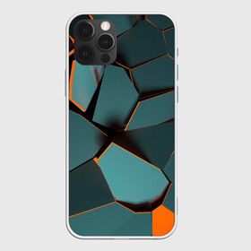 Чехол для iPhone 12 Pro Max с принтом Нано в Новосибирске, Силикон |  | abstraction | абстракция | геометрия | грани | полигоны | сочетания | треугольники