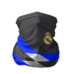 Бандана-труба 3D с принтом Real Madrid 2018 в Новосибирске, 100% полиэстер, ткань с особыми свойствами — Activecool | плотность 150‒180 г/м2; хорошо тянется, но сохраняет форму | Тематика изображения на принте: реал мадрид | эмблема