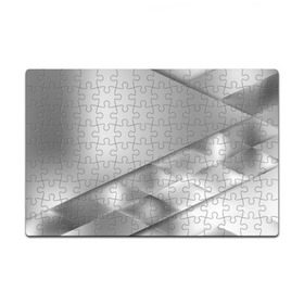 Пазл магнитный 126 элементов с принтом Grey rhombuses в Новосибирске, полимерный материал с магнитным слоем | 126 деталей, размер изделия —  180*270 мм | grey | абстракция | геометрия | ромб | текстура