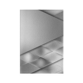 Обложка для паспорта матовая кожа с принтом Grey rhombuses в Новосибирске, натуральная матовая кожа | размер 19,3 х 13,7 см; прозрачные пластиковые крепления | Тематика изображения на принте: grey | абстракция | геометрия | ромб | текстура