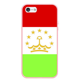 Чехол для iPhone 5/5S матовый с принтом Флаг Таджикистана в Новосибирске, Силикон | Область печати: задняя сторона чехла, без боковых панелей | парчами точикистон | таджикистан | точикистон | флаг | флаг таджикистана