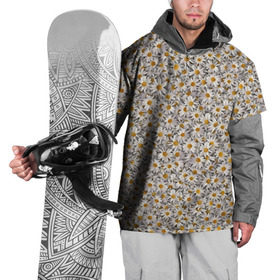 Накидка на куртку 3D с принтом Ромашки в Новосибирске, 100% полиэстер |  | белый | желтый | паттерн | поле | полевые | растения | ромашка | текстура | цветочки