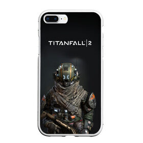 Чехол для iPhone 7Plus/8 Plus матовый с принтом Titanfall в Новосибирске, Силикон | Область печати: задняя сторона чехла, без боковых панелей | мех | мехи | пилот | пилоты | спектр | спектры | титан