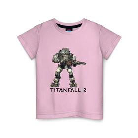 Детская футболка хлопок с принтом Titanfall в Новосибирске, 100% хлопок | круглый вырез горловины, полуприлегающий силуэт, длина до линии бедер | Тематика изображения на принте: 