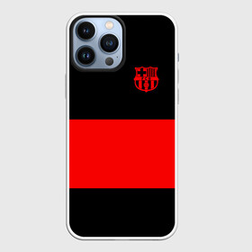 Чехол для iPhone 13 Pro Max с принтом FC Barcelona Black Collection в Новосибирске,  |  | black collection | fc | fc barcelona | fcb | fly emirates | ronaldo | барселона | зож | клуб | линии | месси | модные | мяч | реал мадрид | спорт | спортивные | тренды | футбол | футбольный клуб | эмблема