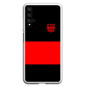 Чехол для Honor 20 с принтом FC Barcelona Black Collection в Новосибирске, Силикон | Область печати: задняя сторона чехла, без боковых панелей | black collection | fc | fc barcelona | fcb | fly emirates | ronaldo | барселона | зож | клуб | линии | месси | модные | мяч | реал мадрид | спорт | спортивные | тренды | футбол | футбольный клуб | эмблема