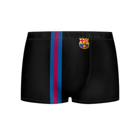 Мужские трусы 3D с принтом FC Barcelona Line Collection в Новосибирске, 50% хлопок, 50% полиэстер | классическая посадка, на поясе мягкая тканевая резинка | Тематика изображения на принте: fc | барселона | эмблема