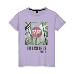 Женская футболка хлопок с принтом The Last of Us в Новосибирске, 100% хлопок | прямой крой, круглый вырез горловины, длина до линии бедер, слегка спущенное плечо | Тематика изображения на принте: гриб | грибы | джоэл | кордицепс | элли