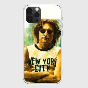 Чехол для iPhone 12 Pro с принтом Джон Леннон 10 в Новосибирске, силикон | область печати: задняя сторона чехла, без боковых панелей | john lennon | the beatles | битлс | джон леннон