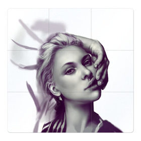 Магнитный плакат 3Х3 с принтом Scarlett Johansson в Новосибирске, Полимерный материал с магнитным слоем | 9 деталей размером 9*9 см | scarlett johansson | скарлет йохансон | скарлетт йоханссон
