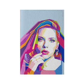 Обложка для паспорта матовая кожа с принтом Scarlett Johansson в Новосибирске, натуральная матовая кожа | размер 19,3 х 13,7 см; прозрачные пластиковые крепления | scarlett johansson | скарлет йохансон | скарлетт йоханссон