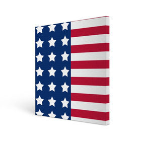 Холст квадратный с принтом USA Flag в Новосибирске, 100% ПВХ |  | Тематика изображения на принте: star | usa | америка | белый | звезды | красный | линии | полосы | популярные | синий | сша | триколор | туристические | флаг | цвет | штаты