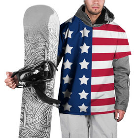Накидка на куртку 3D с принтом USA Flag в Новосибирске, 100% полиэстер |  | star | usa | америка | белый | звезды | красный | линии | полосы | популярные | синий | сша | триколор | туристические | флаг | цвет | штаты