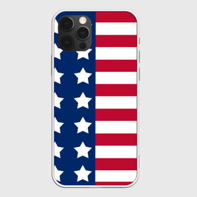 Чехол для iPhone 12 Pro Max с принтом USA FLAG АМЕРИКАНСКИЙ ФЛАГ в Новосибирске, Силикон |  | Тематика изображения на принте: star | usa | америка | белый | звезды | красный | линии | полосы | популярные | синий | сша | триколор | туристические | флаг | цвет | штаты