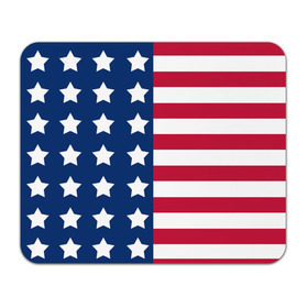 Коврик прямоугольный с принтом USA Flag в Новосибирске, натуральный каучук | размер 230 х 185 мм; запечатка лицевой стороны | star | usa | америка | белый | звезды | красный | линии | полосы | популярные | синий | сша | триколор | туристические | флаг | цвет | штаты