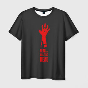 Мужская футболка 3D с принтом Бойтесь ходячих мертвецов 3 в Новосибирске, 100% полиэфир | прямой крой, круглый вырез горловины, длина до линии бедер | 