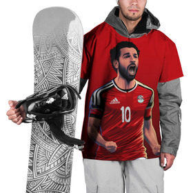 Накидка на куртку 3D с принтом Мохамед Салах в Новосибирске, 100% полиэстер |  | mohamed salah ghaly | ливерпуль | мохаммед салах хамед гали | сборная египта | спорт | футбол