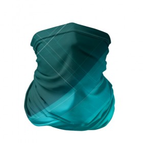 Бандана-труба 3D с принтом Turquoise в Новосибирске, 100% полиэстер, ткань с особыми свойствами — Activecool | плотность 150‒180 г/м2; хорошо тянется, но сохраняет форму | абстракция | бирюза | геометрия | линия | текстура