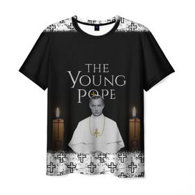 Мужская футболка 3D с принтом Молодой Папа | The Young Pope в Новосибирске, 100% полиэфир | прямой крой, круглый вырез горловины, длина до линии бедер | Тематика изображения на принте: the young pope | молодой папа