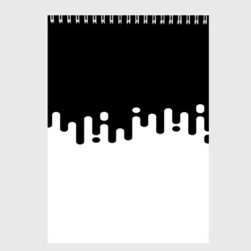 Скетчбук с принтом Чёрно-белый узор в Новосибирске, 100% бумага
 | 48 листов, плотность листов — 100 г/м2, плотность картонной обложки — 250 г/м2. Листы скреплены сверху удобной пружинной спиралью | abstraction | engine | pattern | абстракция | геометрия | графики | движение | краска | текстура | чертежи | штрихи