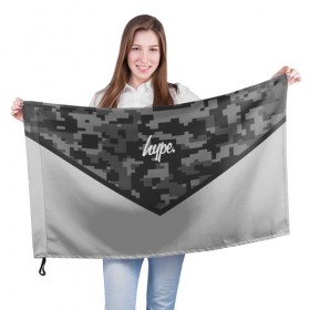 Флаг 3D с принтом Hype Military #3 в Новосибирске, 100% полиэстер | плотность ткани — 95 г/м2, размер — 67 х 109 см. Принт наносится с одной стороны | 