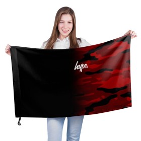 Флаг 3D с принтом Hype Military Black Red в Новосибирске, 100% полиэстер | плотность ткани — 95 г/м2, размер — 67 х 109 см. Принт наносится с одной стороны | brand | camo | hype | military | rap | swag | бренд | камо | камуфляж | милитари | модные | надписи | полосы | популярные | пятна | тренд | тренды | узоры | хайп | хайпанем | хаки | цвета