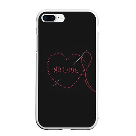 Чехол для iPhone 7Plus/8 Plus матовый с принтом Face No Love Фэйс в Новосибирске, Силикон | Область печати: задняя сторона чехла, без боковых панелей | rap | рэпер | фейс | фэйс