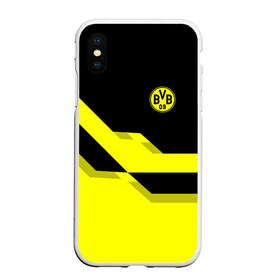 Чехол для iPhone XS Max матовый с принтом FC Borussia Dortmund 2018 в Новосибирске, Силикон | Область печати: задняя сторона чехла, без боковых панелей | Тематика изображения на принте: боруссия | дортмунд