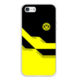 Чехол для iPhone 5/5S матовый с принтом FC Borussia Dortmund 2018 в Новосибирске, Силикон | Область печати: задняя сторона чехла, без боковых панелей | Тематика изображения на принте: боруссия | дортмунд