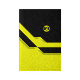 Обложка для паспорта матовая кожа с принтом FC Borussia Dortmund 2018 в Новосибирске, натуральная матовая кожа | размер 19,3 х 13,7 см; прозрачные пластиковые крепления | боруссия | дортмунд