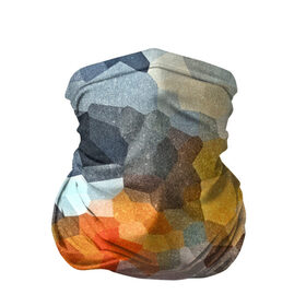 Бандана-труба 3D с принтом Мозаика в блеске в Новосибирске, 100% полиэстер, ткань с особыми свойствами — Activecool | плотность 150‒180 г/м2; хорошо тянется, но сохраняет форму | abstraction | абстракция | геометрия | грани | линии | полигоны | розовый | сочетания | текстура | треугольники