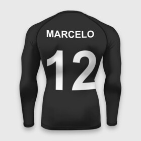 Мужской рашгард 3D с принтом Marcelo в Новосибирске,  |  | fc | football | lfp | marcelo | new | real madrid | испания | мадрид | марсело | новая | реал мадрид | форма | футбол | футбольный клуб