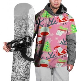 Накидка на куртку 3D с принтом New Year в Новосибирске, 100% полиэстер |  | new year | santa | дед мороз | елка | елочки | новогодний | новый год | рождество | сантаклаус | снег | снежинки