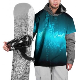 Накидка на куртку 3D с принтом Большая волна в Новосибирске, 100% полиэстер |  | abstract | abstraction | engine | абстракция | геометрия | графики | движение | текстуры | чертежи
