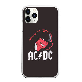 Чехол для iPhone 11 Pro матовый с принтом Чёрт AC DC в Новосибирске, Силикон |  | ac dc | acdc | ангус янг | блюз рок | крис слэйд | рок группа | рок н ролл | стиви янг | хард рок | эксл роуз