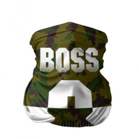 Бандана-труба 3D с принтом BOSS 8 Military в Новосибирске, 100% полиэстер, ткань с особыми свойствами — Activecool | плотность 150‒180 г/м2; хорошо тянется, но сохраняет форму | Тематика изображения на принте: 