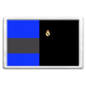 Магнит 45*70 с принтом Real Madrid 2018 Black Version в Новосибирске, Пластик | Размер: 78*52 мм; Размер печати: 70*45 | emirates | fc | real madrid | клуб | мяч | реал мадрид