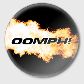 Значок с принтом OOMPH! 10 в Новосибирске,  металл | круглая форма, металлическая застежка в виде булавки | 