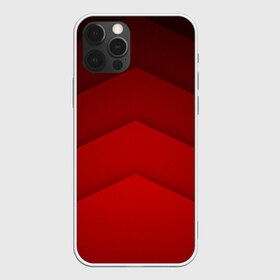 Чехол для iPhone 12 Pro Max с принтом Красные полосы в Новосибирске, Силикон |  | абстракция | геометрия | красный | модные.мода | оттенки | пирамиды | полосы.линии | тренды | треугольники | узоры