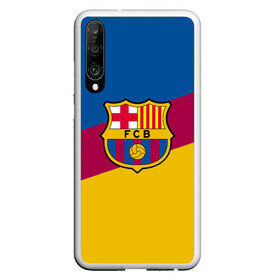 Чехол для Honor P30 с принтом FC Barcelona 2018 Colors в Новосибирске, Силикон | Область печати: задняя сторона чехла, без боковых панелей | fc | fc barcelona | fcb | fly emirates | ronaldo | абстракция | барселона | геометрия | зож | клуб | линии | месси | модные | мяч | реал мадрид | спорт | спортивные | тренды | футбол | футбольный клуб | эмблема