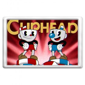 Магнит 45*70 с принтом Cuphead в Новосибирске, Пластик | Размер: 78*52 мм; Размер печати: 70*45 | 