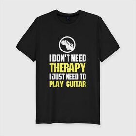 Мужская футболка премиум с принтом Play guitar в Новосибирске, 92% хлопок, 8% лайкра | приталенный силуэт, круглый вырез ворота, длина до линии бедра, короткий рукав | bon jovi | бон | бон джови | глэм | группа | джови | джон | рок | хард