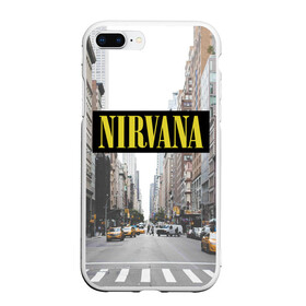 Чехол для iPhone 7Plus/8 Plus матовый с принтом Nirvana в Новосибирске, Силикон | Область печати: задняя сторона чехла, без боковых панелей | nirvana