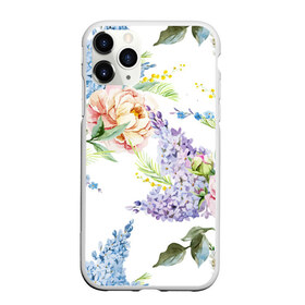 Чехол для iPhone 11 Pro матовый с принтом Сирень и Пионы в Новосибирске, Силикон |  | Тематика изображения на принте: арт | краска | пион | пионы | прикольные | сирень | тропики | цветные | цветок | цветы